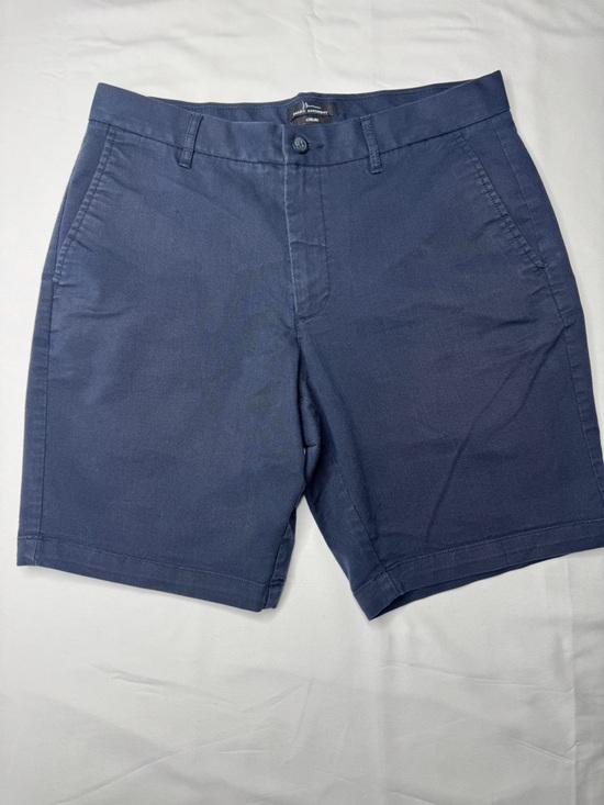 Marc Anthony Other - Marc Anthony Luxury Chino Shorts Size 34 Navy Blue Flat Front Cotton